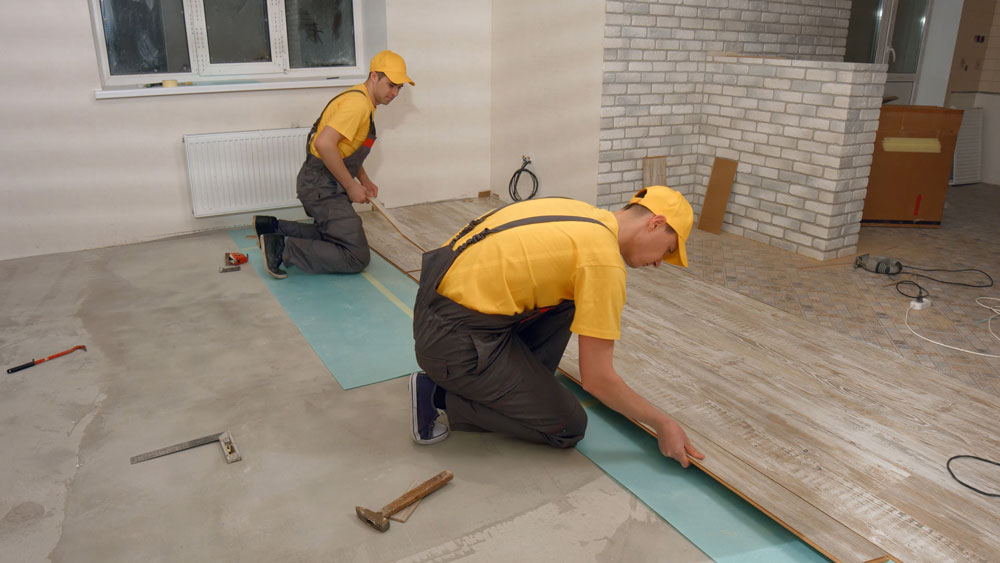 parquet flooring installation in Dubai, UAE